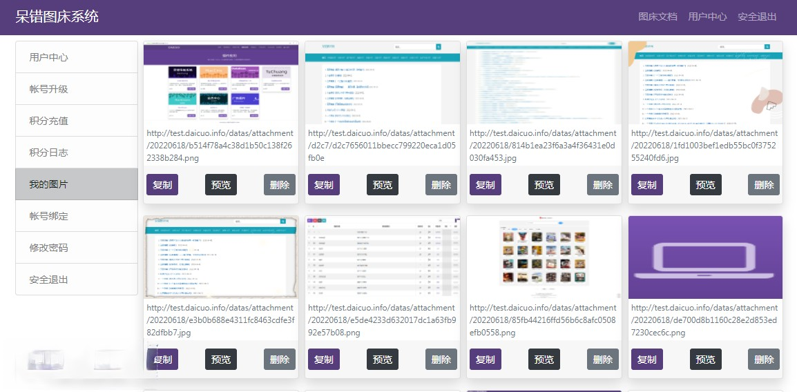 呆错图床系统源码v1.7.4